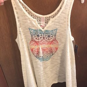 White Owl Tank top